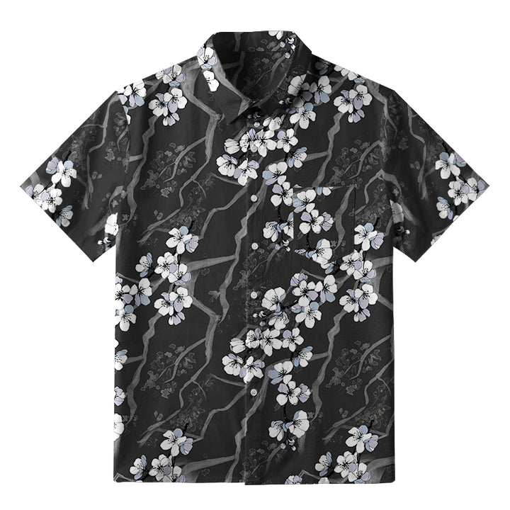 Sakura With Branches Button-up Shirt