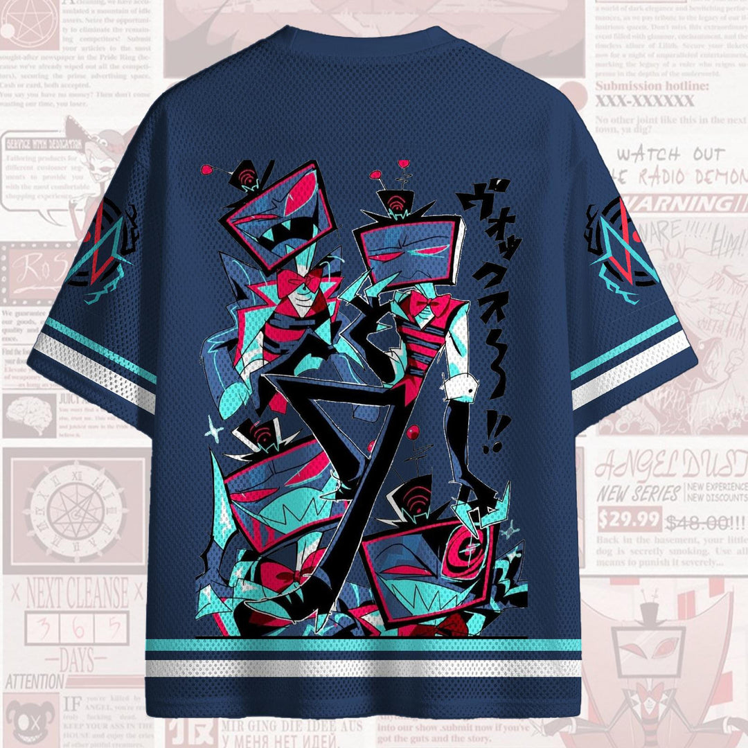 Hazbin Hotel V-neck Mesh Top