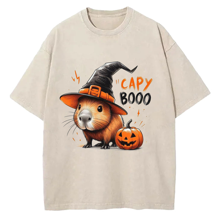 Fun Halloween Capibala Retro T-shirt