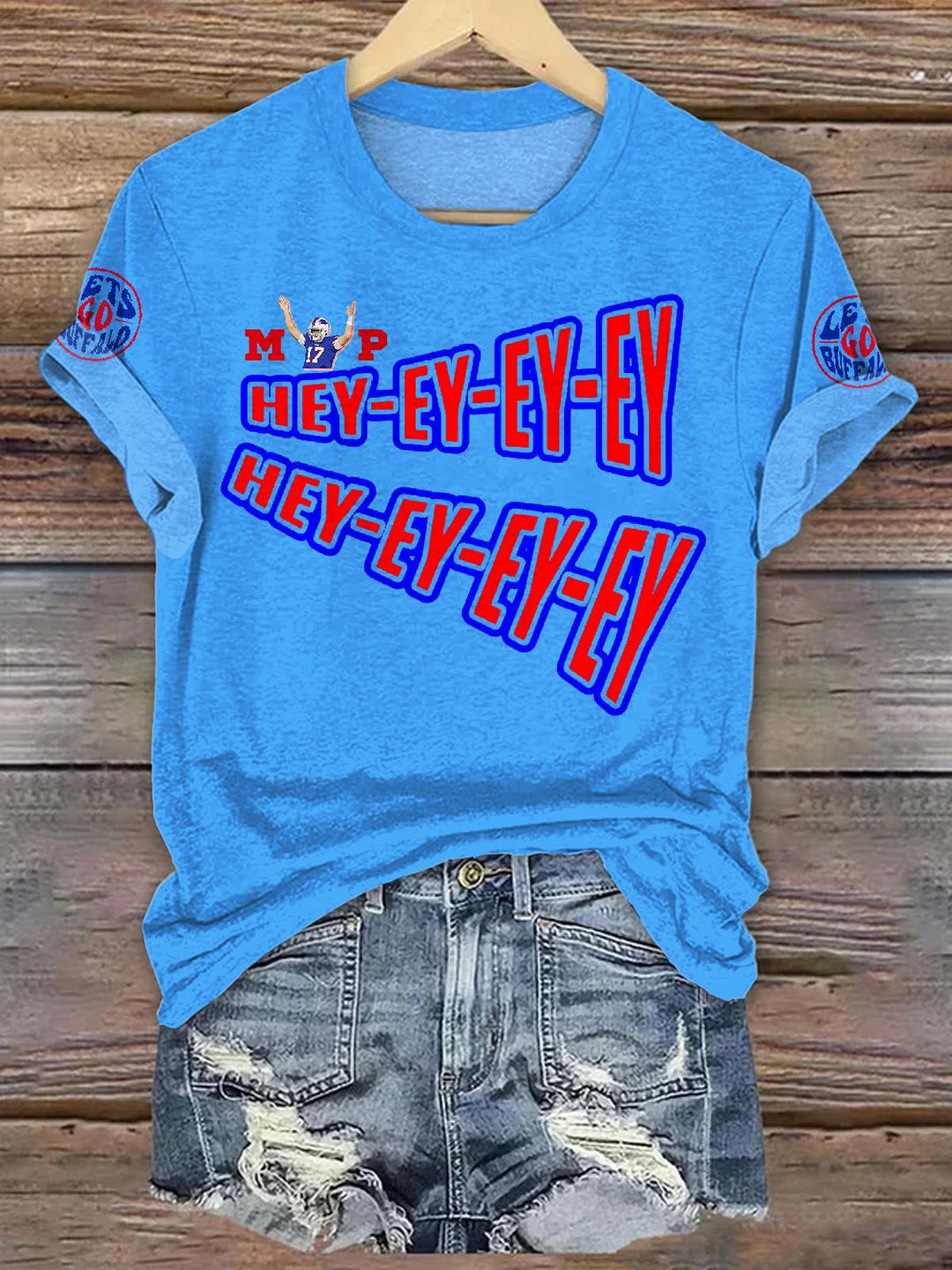 Buffalo Bills Football Unisex Cotton Crew Neck T-shirt