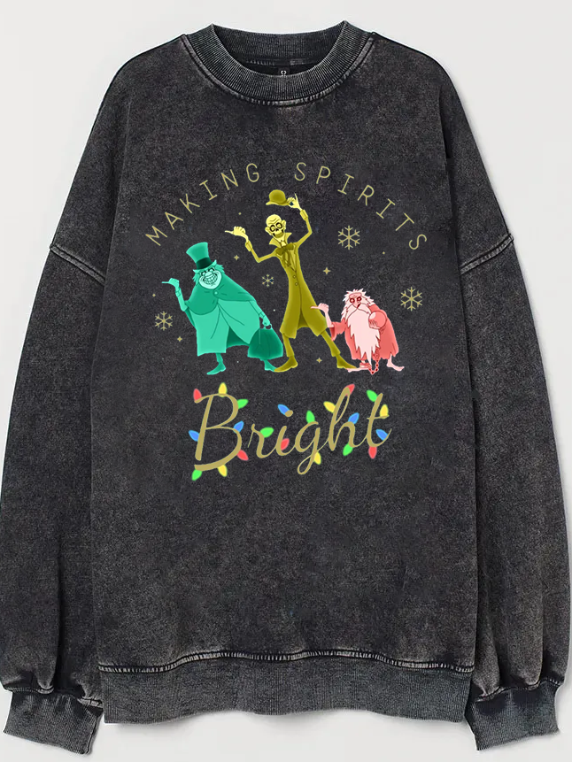 Women's Making Spirits Bright Christmas Vintage Sweatshirt