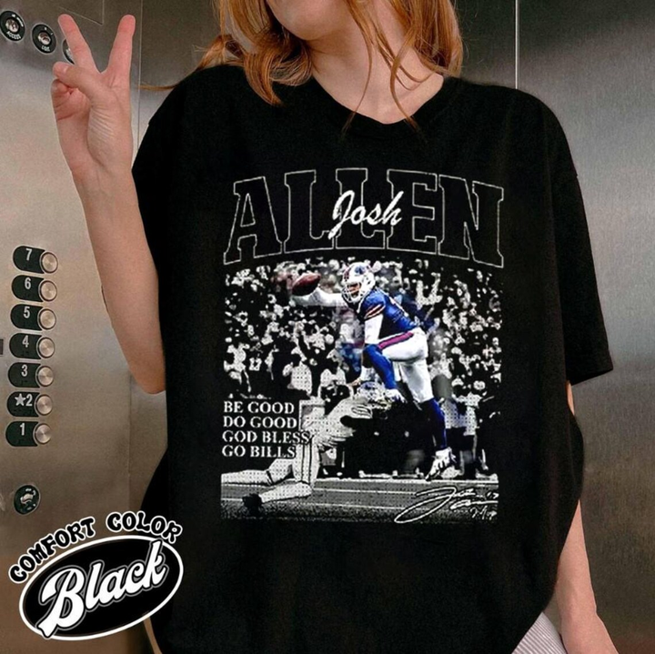 Josh Allen Be Good Do Good Quotes Crew Neck T-shirt