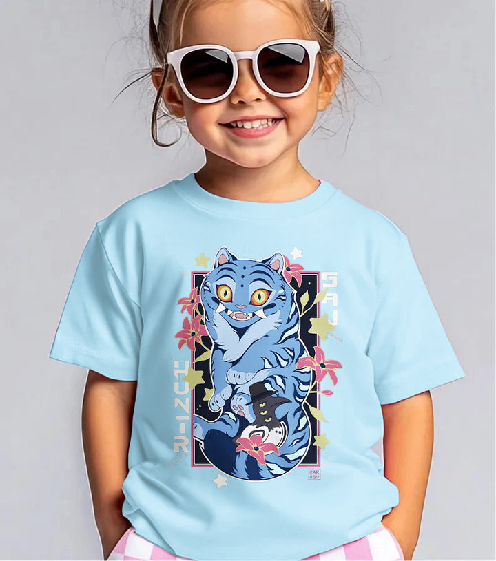Demon Hunter Tiger Children's Cotton T-Shirts
