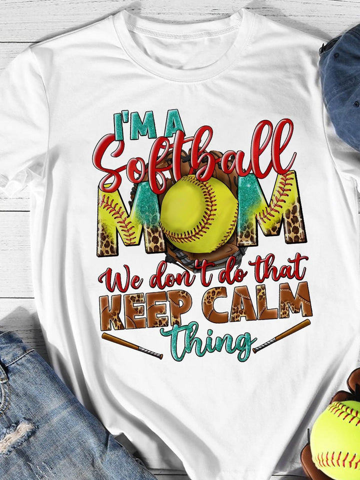 I'm A Softball Mom Sport T-Shirt