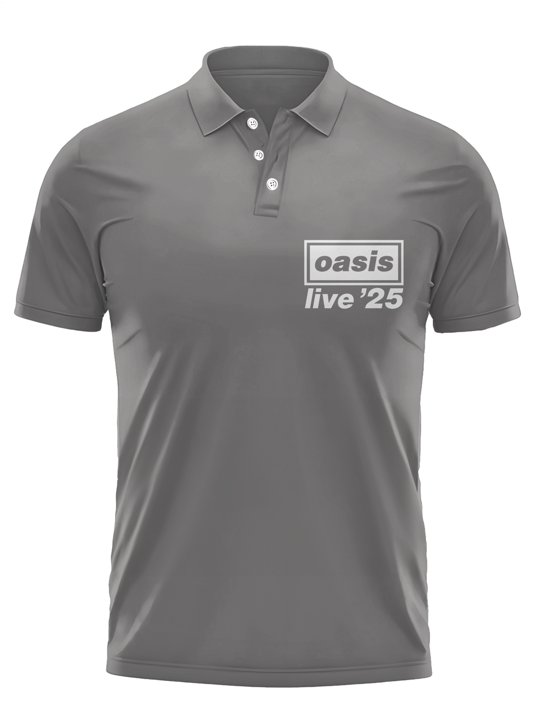 Oasis Concert 2025 Men's Short Sleeve Button Polo Shirt