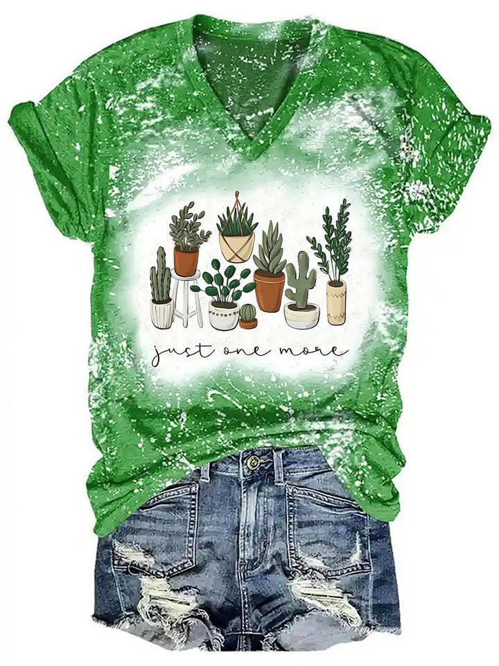 Women's Botanical Print Casual Top