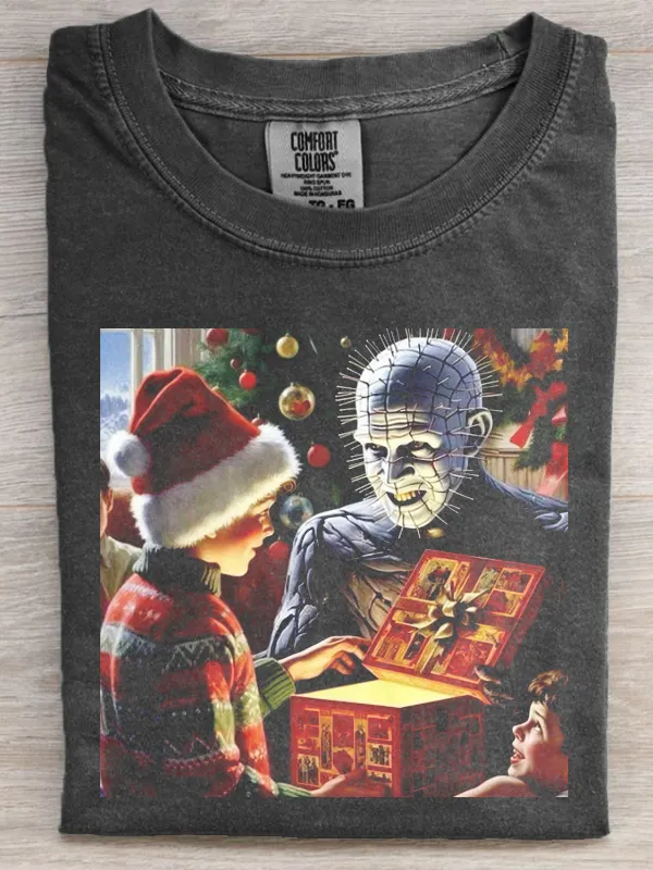 Funny Christmas Scary Movies Retro T-shirt