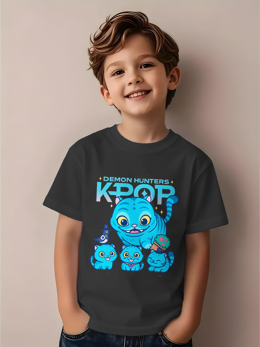 Demon Hunter Tiger Children's Cotton T-Shirts