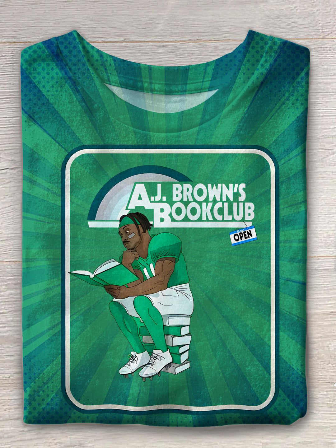 AJ's Book Club Printed Crew Neck T-shirt