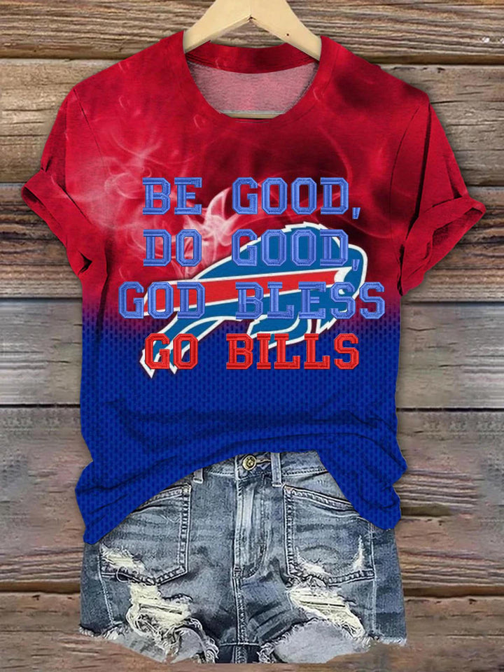 Sei gut, tu Gutes, Gott segne Go Bills, Grafik-T-Shirt 