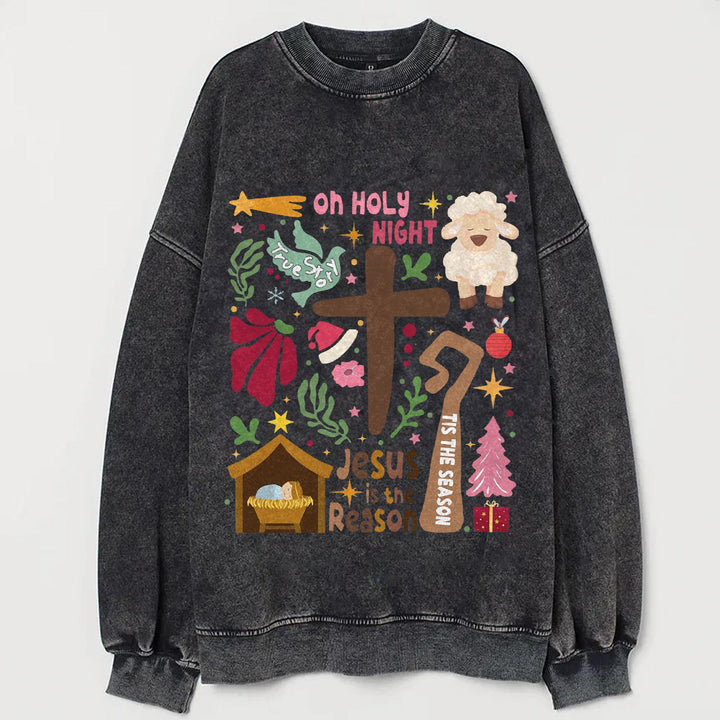 Women's Bohemian Jesus Christmas Vintage sweatshirt