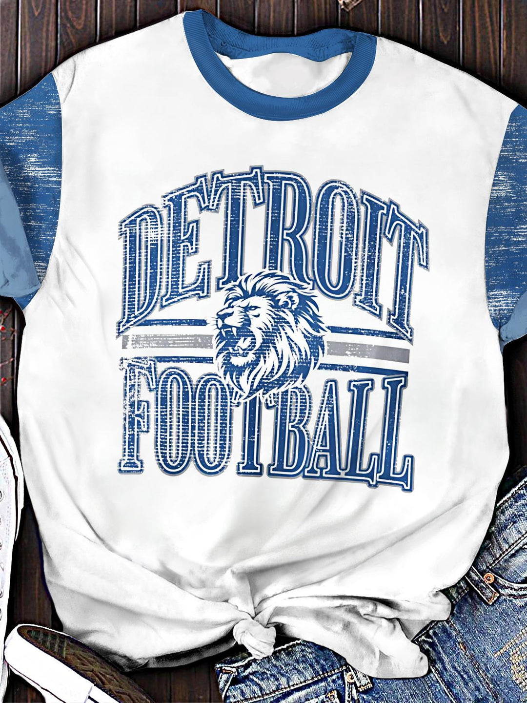 Vintage Detroit Lions Crew Neck T-shirt