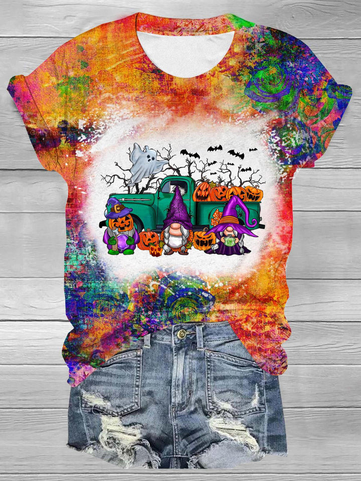 Women's Gnome Halloween Print Top