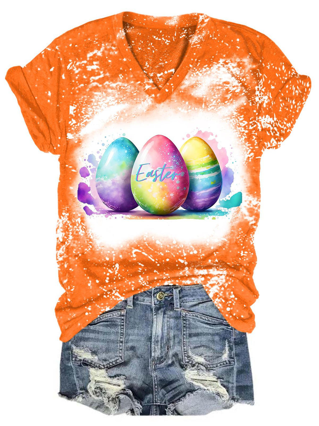 Women's Easter Egg Print Top