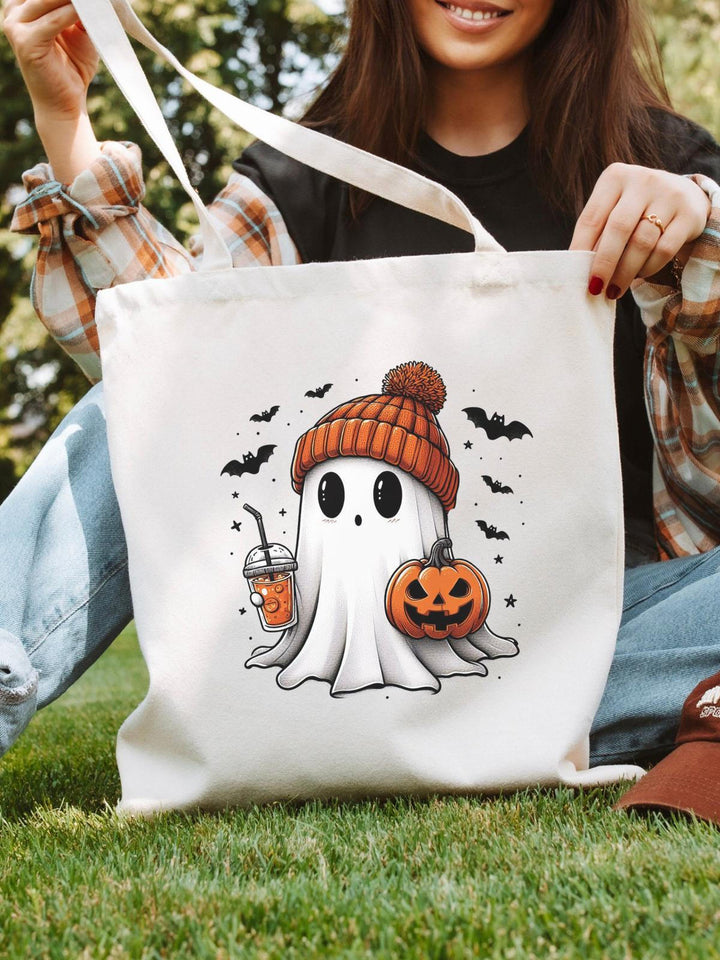 Cute Ghost Halloween Fall Tote Bag