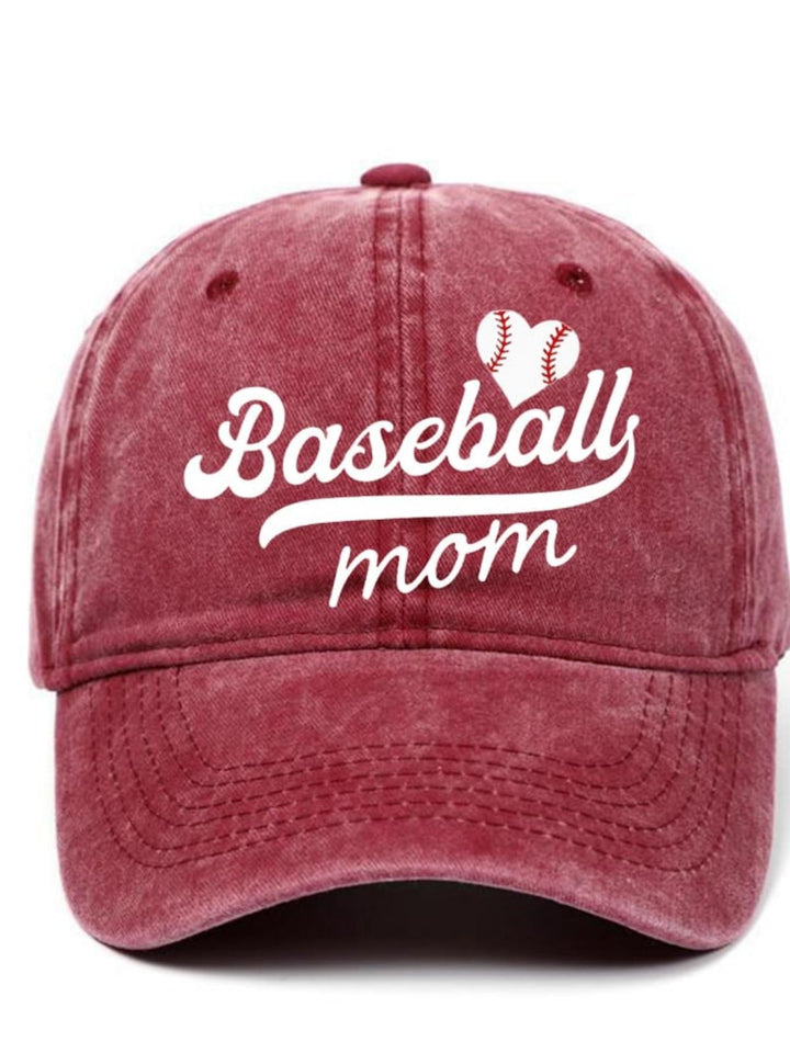 Baseball Mom Print Baseball Cap1