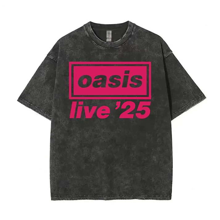Oasis Live Tour 2025 Retro T-shirt