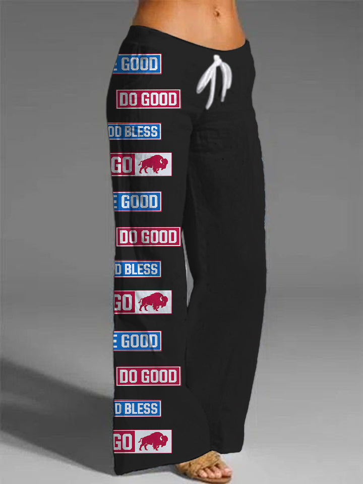 Buffalo Bills Football Women's Printed Casual Pants