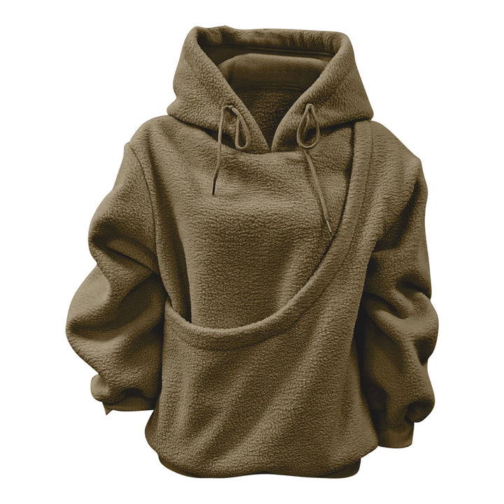 Pet Carrier Hoodie Fuzzy Solid Color Puppy Kitten Cat Holder Carriers Hoodies with Pocket for Home Sofa upgrade