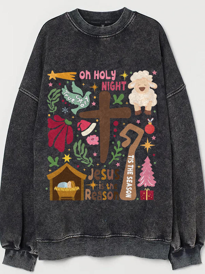 Women's Bohemian Jesus Christmas Vintage sweatshirt