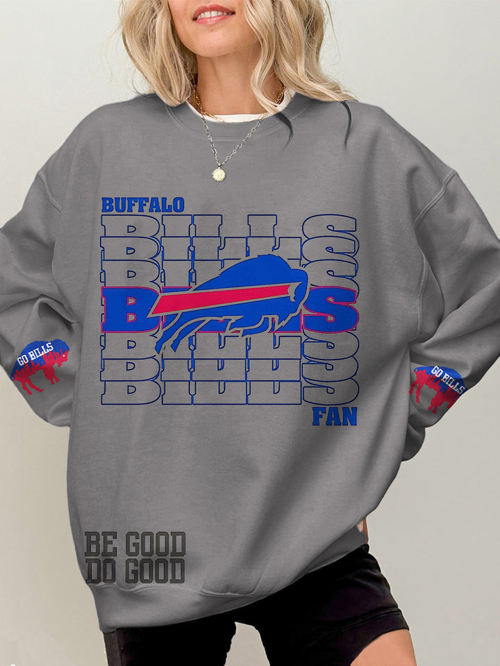 Buffalo Bills Football Printed Long Sleeve Casual Top