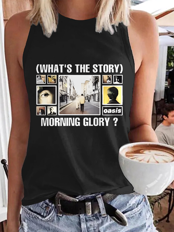 Oasis 2025 Tour Print Casual Sleeveless Top