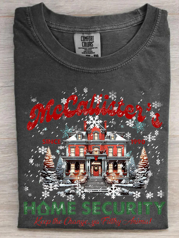 Christmas Movie Friends Print Retro T-shirt