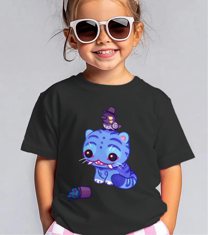 Demon Hunter Tiger Children's Cotton T-Shirts