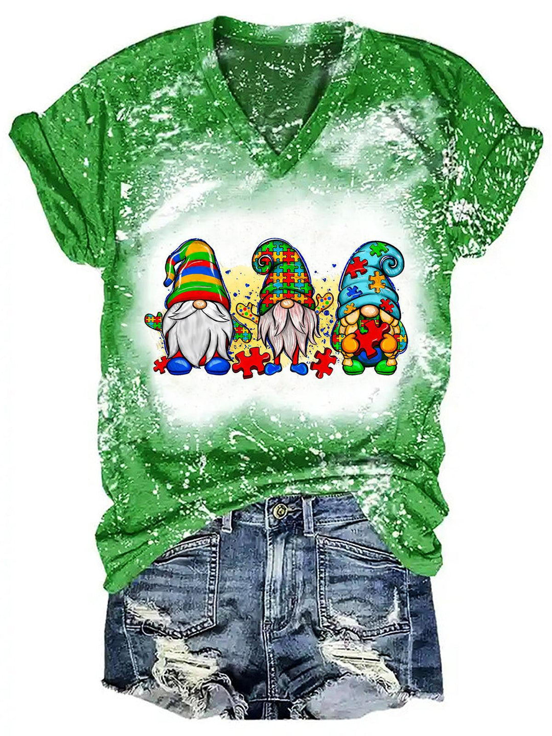 Women's Tie Dye Gnome T-Shirt