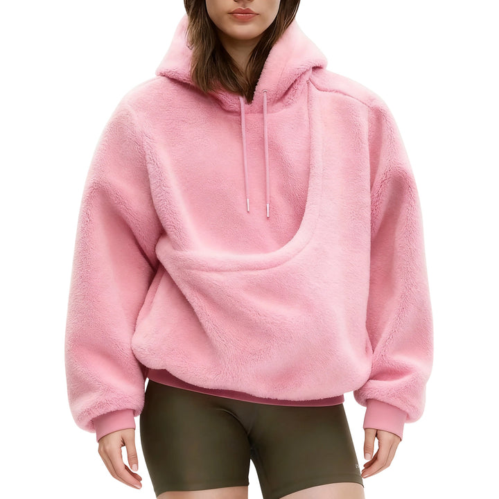 Pet Carrier Hoodie Fuzzy Solid Color Puppy Kitten Cat Holder Carriers Hoodies with Pocket for Home Sofa upgrade