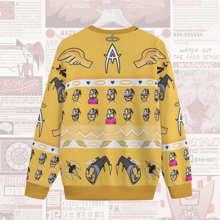 Women's Hazbin Hotel Round Neck Ugly Sweater