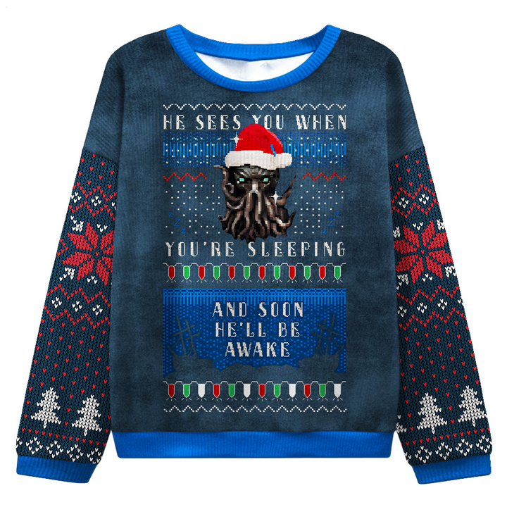Men's Cthulhu Ugly Christmas Sweater
