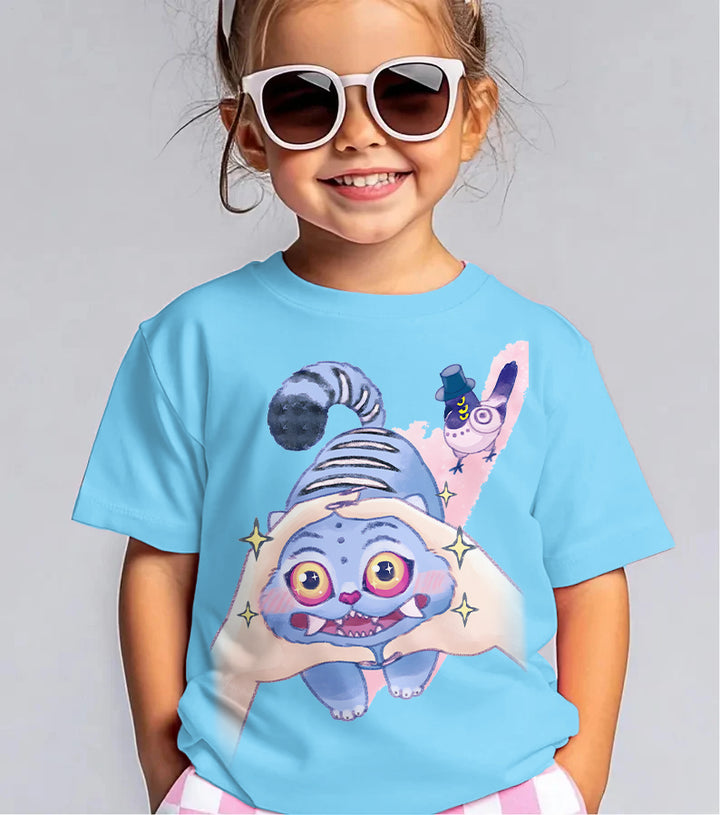 Demon Hunter Cute Pet Children's Cotton T-Shirts