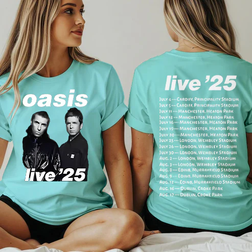 Oasis Music Fan Crew Neck T-shirt