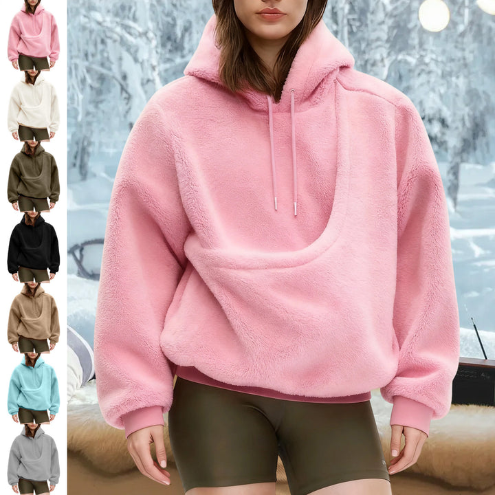 Pet Carrier Hoodie Fuzzy Solid Color Puppy Kitten Cat Holder Carriers Hoodies with Pocket for Home Sofa upgrade