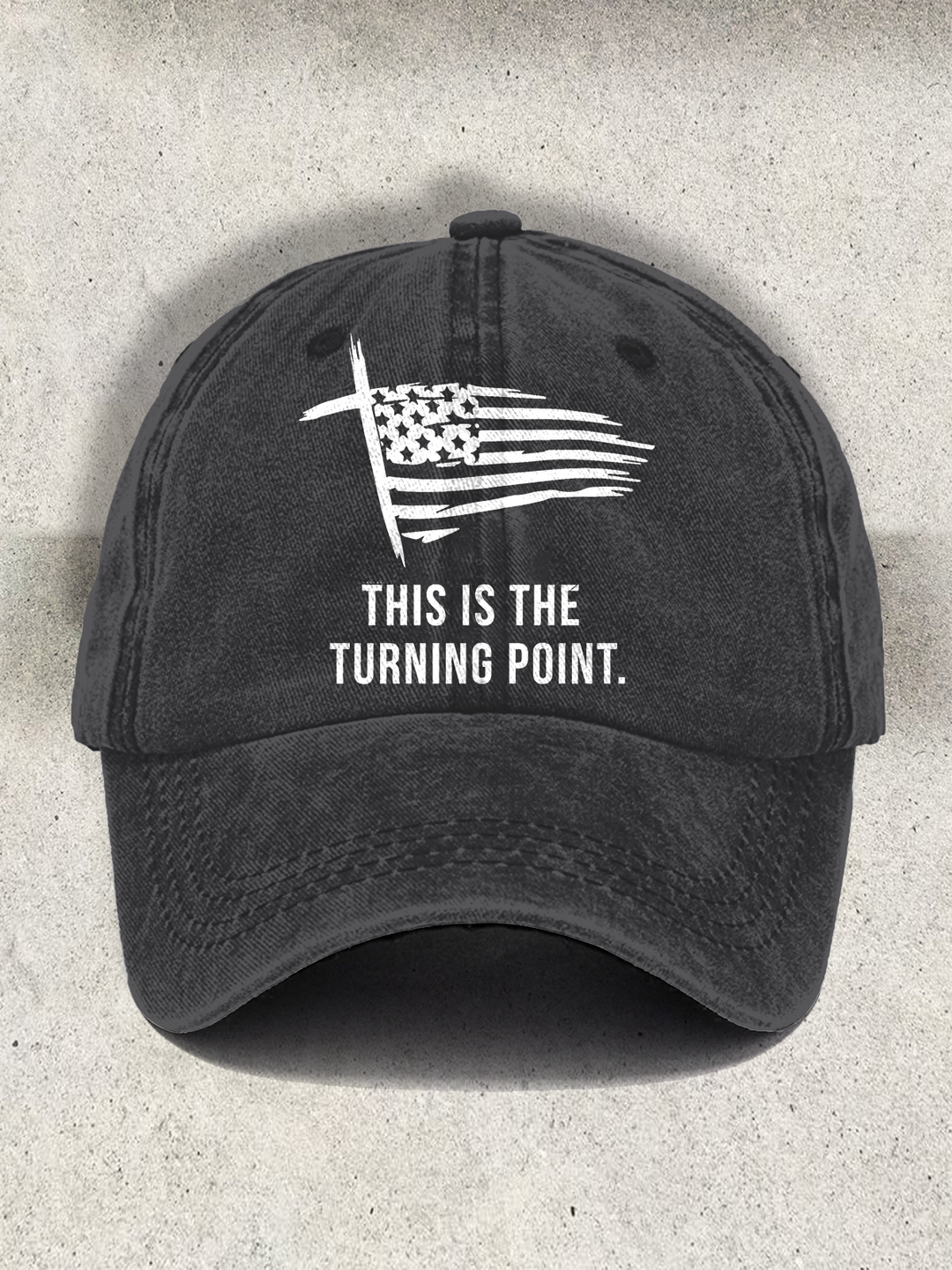 American Flag Cross Printed Baseball Cap