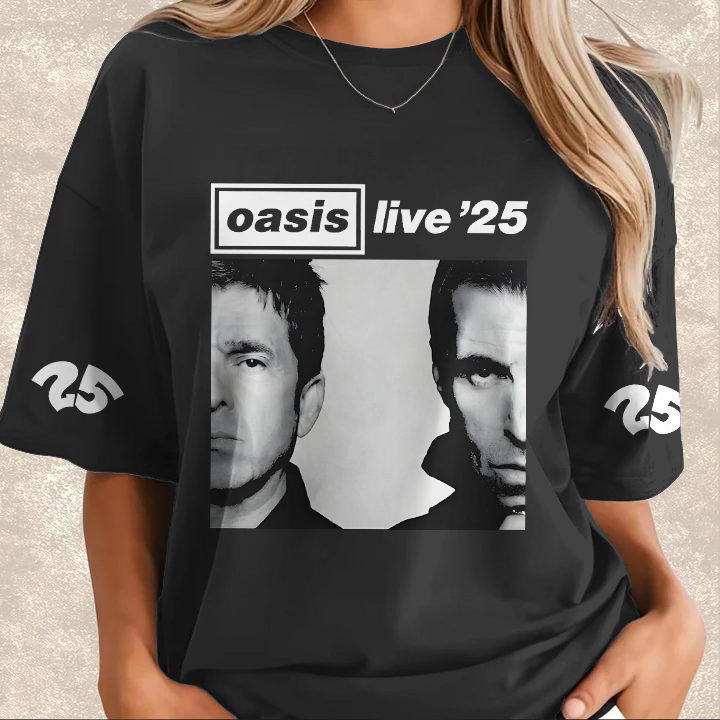 Oasis 2025 Tour Crew Neck Cotton T-shirts