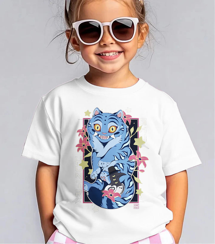 Demon Hunter Tiger Children's Cotton T-Shirts