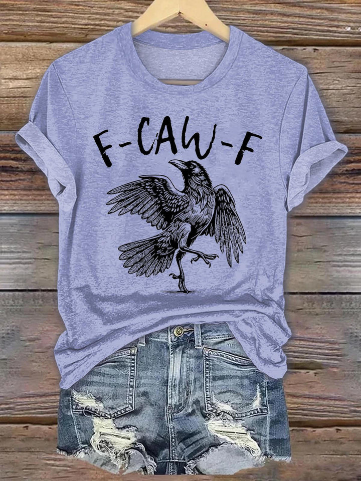 F-Caw-F Crew Neck T-shirt