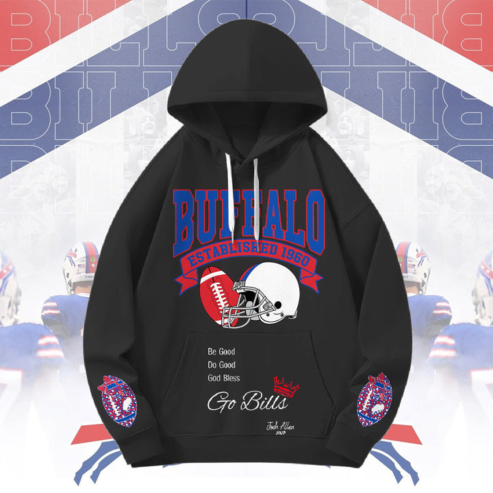 Buffalo Bills Loose Fit Hooded Sweatshirt With Pockets