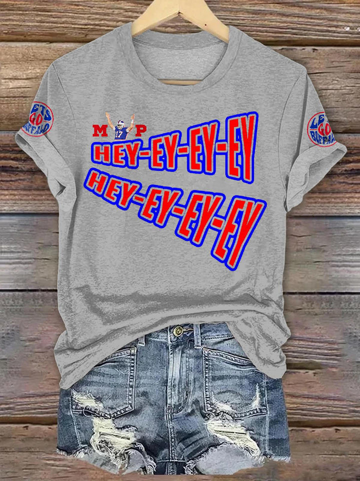 Buffalo Bills Football Unisex Cotton Crew Neck T-shirt