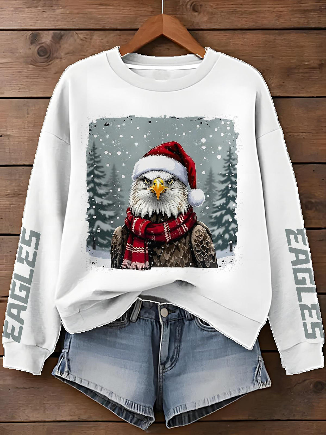 Philadelphia Eagles Printed Long Sleeve Casual Top