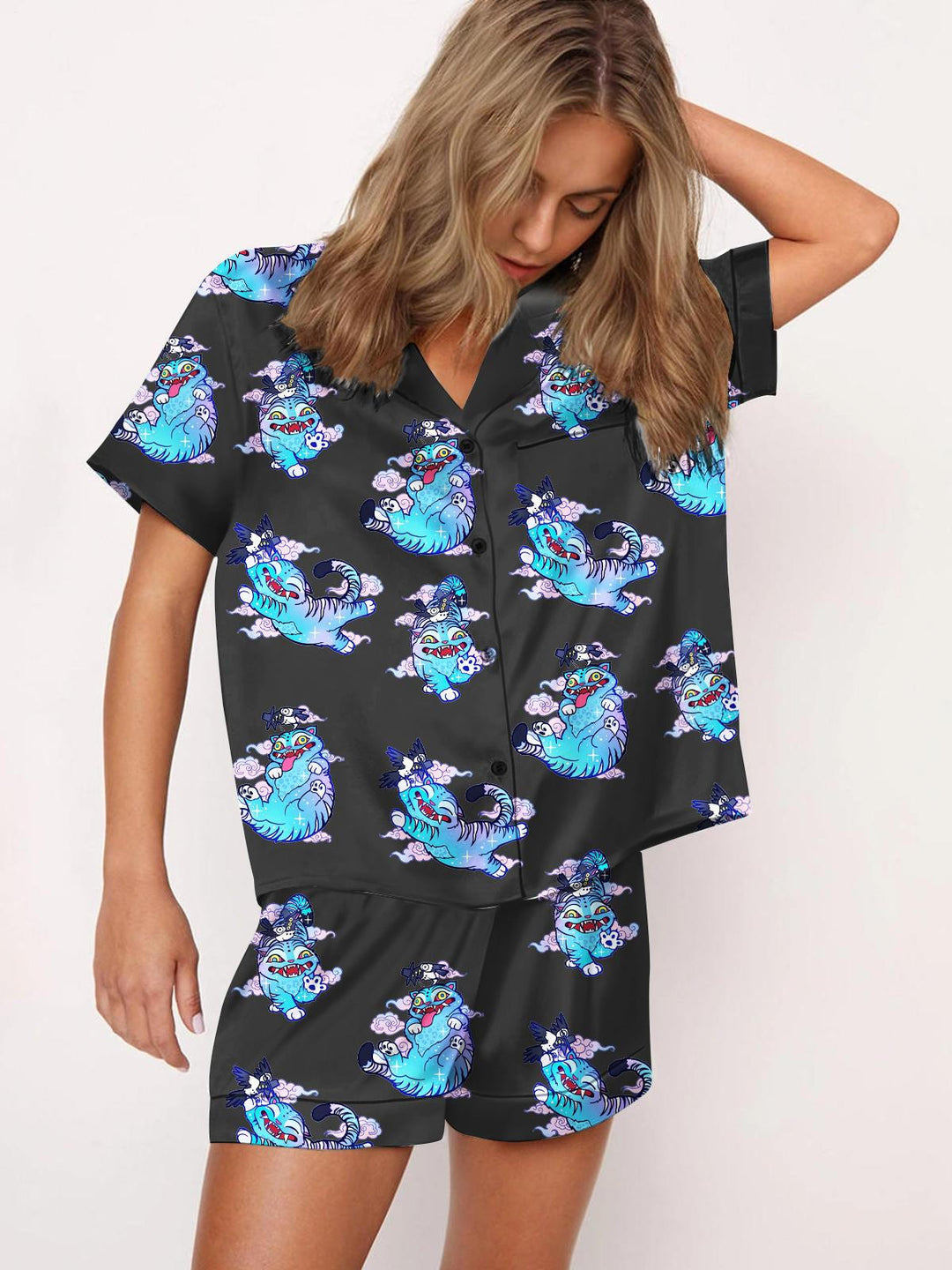 Demon Hunters Satin Pajama Set