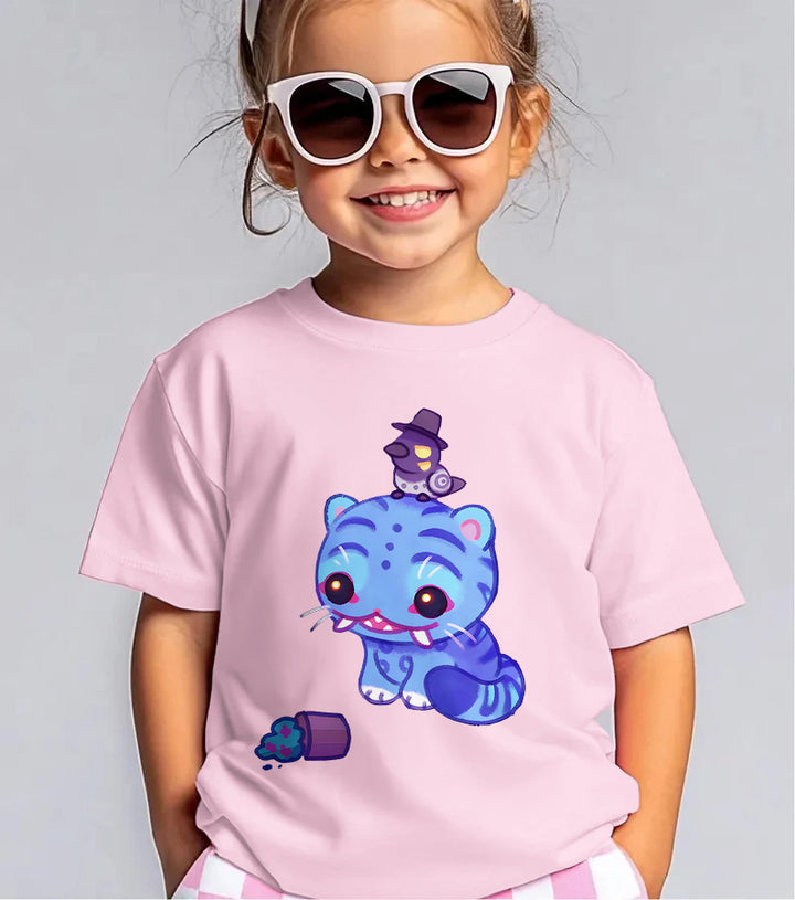 Demon Hunter Tiger Children's Cotton T-Shirts