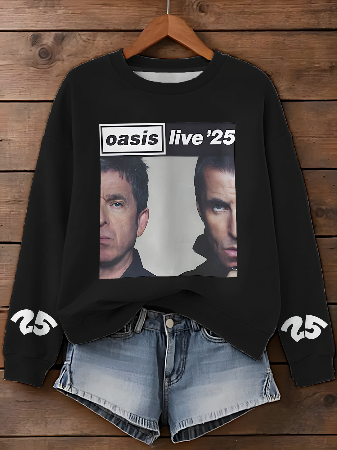 Oasis 2025 Tour Printed Long Sleeve Casual Top