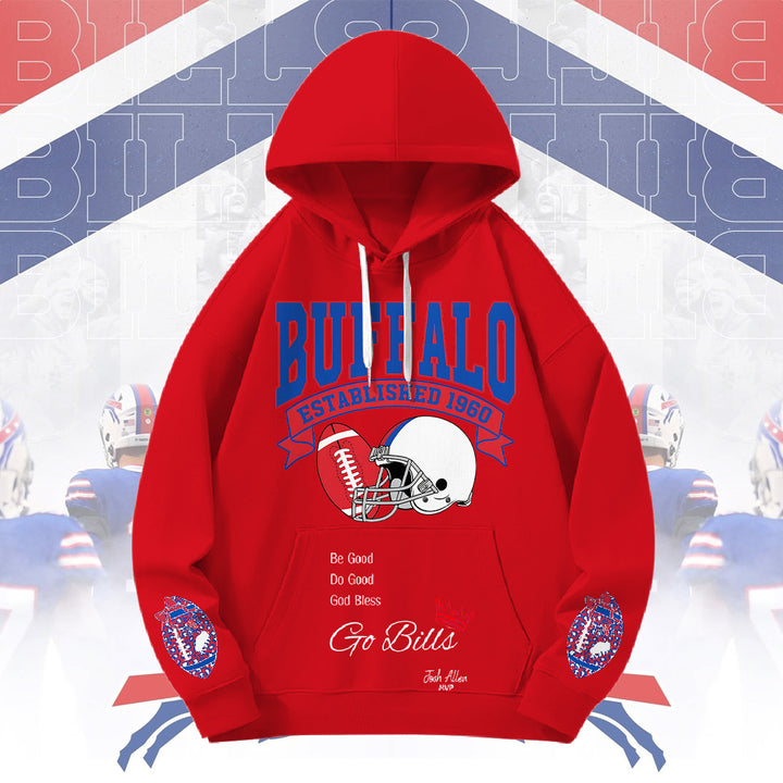 Buffalo Bills Loose Fit Hooded Sweatshirt With Pockets