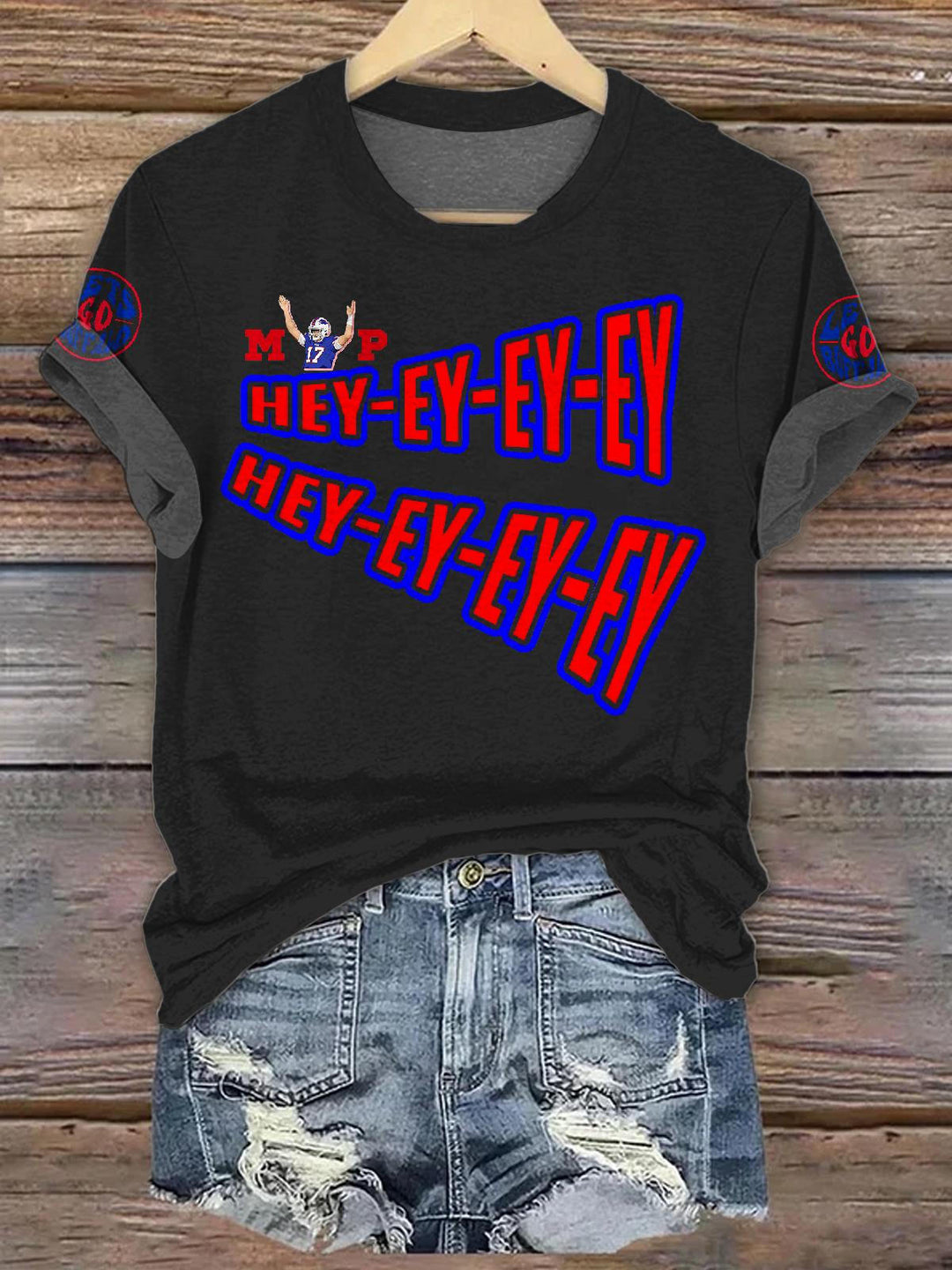 Buffalo Bills Football Unisex Cotton Crew Neck T-shirt