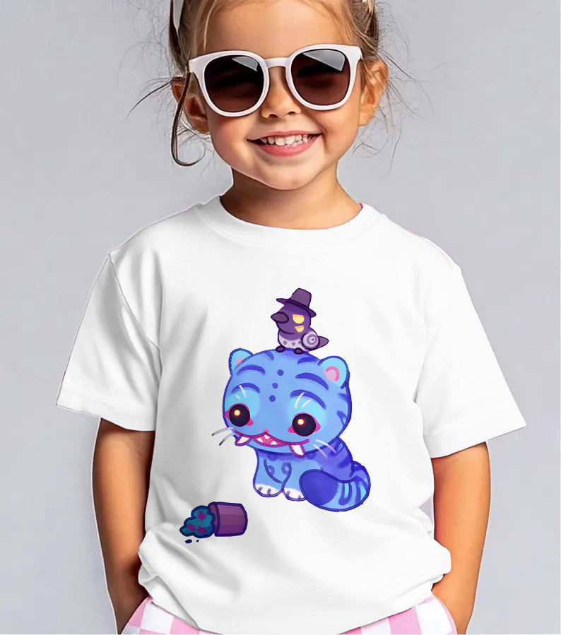 Demon Hunter Tiger Children's Cotton T-Shirts