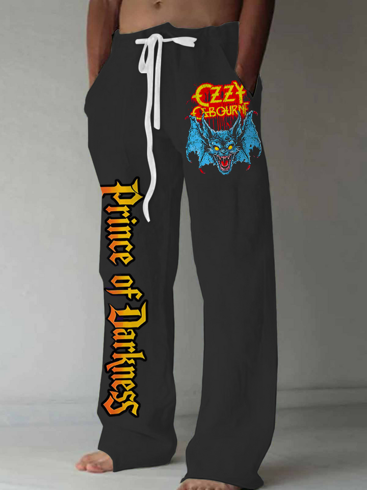 Ozzy Osbourne Bark at the Moon Men's Casual Elastic Waist Pants