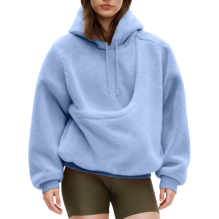 Pet Carrier Hoodie Fuzzy Solid Color Puppy Kitten Cat Holder Carriers Hoodies with Pocket for Home Sofa upgrade